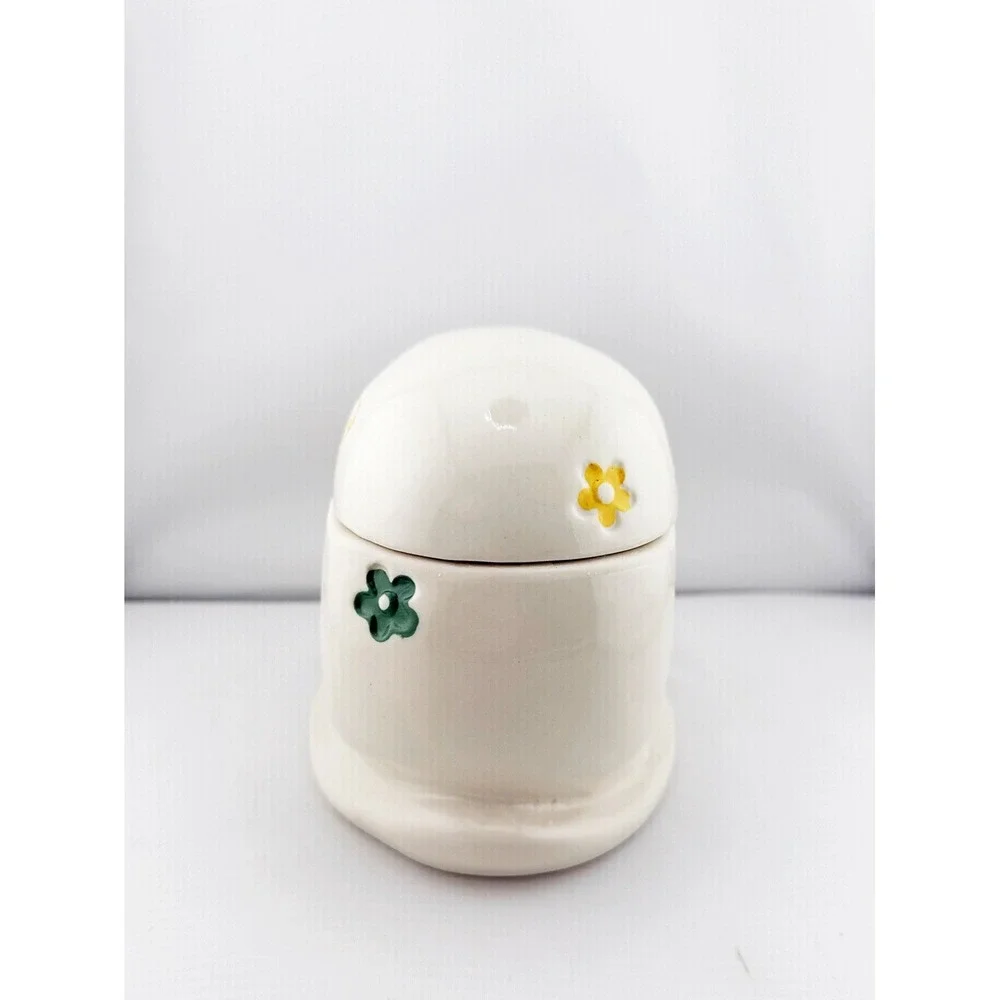 Ceramic Snail Shaped Outdoor Patio Tabletop Decor